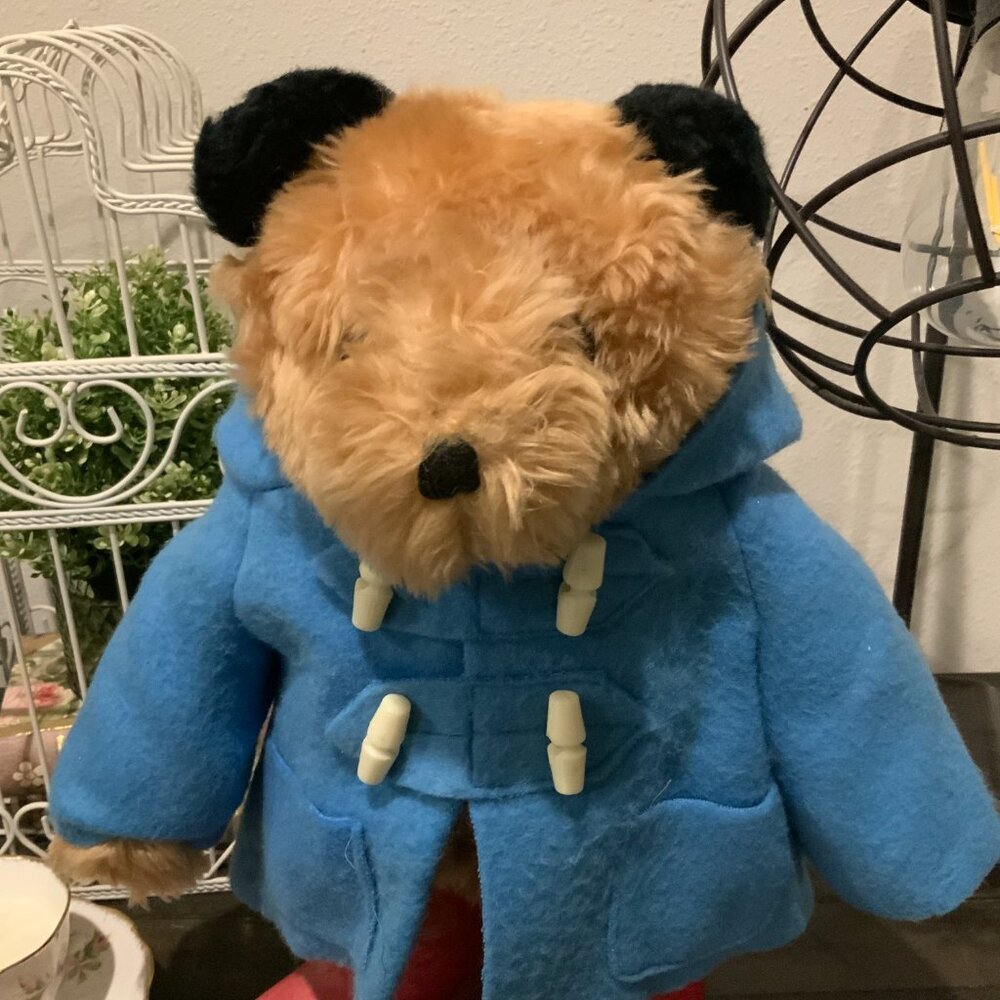 Paddington Bear Vintage Eden Toys Blue Coat Red Boots - Picture 2 of 8